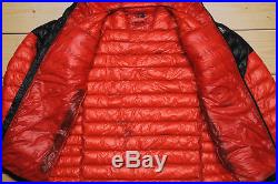 THE NORTH FACE L3 SUMMIT 800 DOWN insulated MEN'S BLACK RED HOODIE JACKET M