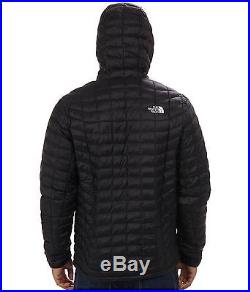 The North Face Mens Thermoball Hooded Jacket Insulated Hoodie Black Size M New