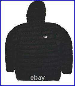 THE NORTH FACE MEN'S JACKET PUFFER COAT HOODIE DOWN 800 BLACK Size L