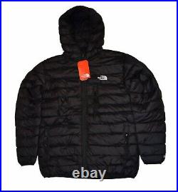 THE NORTH FACE MEN'S JACKET PUFFER COAT HOODIE DOWN 800 BLACK Size XL