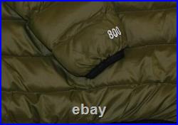 THE NORTH FACE MEN'S JACKET PUFFER COAT HOODIE DOWN 800 OLIVE Size XL