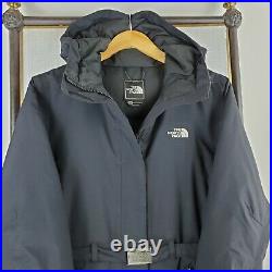 THE NORTH FACE Medium Womens 550 Goose Down Greenland Jacket HyVent Black Hooded