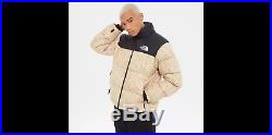 THE NORTH FACE Men's 1996 Retro Nuptse Jacket in White Sherpa Print SIZE XS