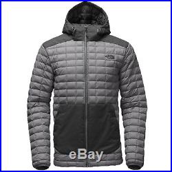 THE NORTH FACE Mens 2017 Snowboard Ski Zinc Grey THERMOBALL SNOW HOODIE JACKET