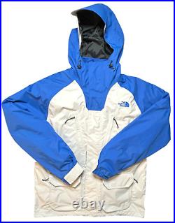 THE NORTH FACE Mens L TriClimate Jacket Hooded HyVent 3-in-1 Blue/Ivory MSRP$285