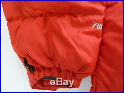 THE NORTH FACE Nuptse 700 Down Puffer Hoodie Quilted Ski Parka Jacket LARGE