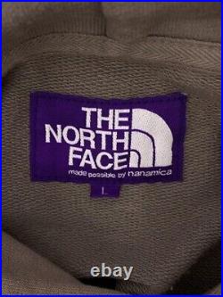 THE NORTH FACE PURPLE LABEL Men's Mountain sweat Hoodie size L cotton Khaki used