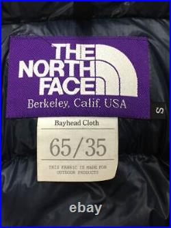 THE NORTH FACE PURPLE LABEL Mountain Short Down Hoodie navy SIZE S Men's USED