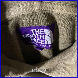 THE NORTH FACE PURPLE LABEL men's small logo embroidery hoodie size L USED