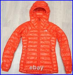 THE NORTH FACE SUMMIT L3 DOWN HOODIE RED insulated WOMEN'S PUFFER JACKET S