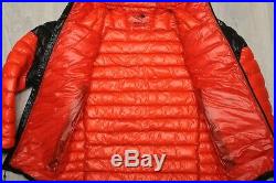 THE NORTH FACE SUMMIT L3 DOWN HOODIE insulated MEN'S PUFFER BLACK RED COAT S