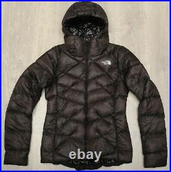 THE NORTH FACE SUPERCINCO HOODIE PERTEX DOWN insulated WOMEN'S BLACK COAT XS