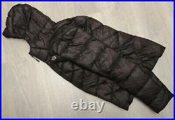 THE NORTH FACE SUPERCINCO HOODIE PERTEX DOWN insulated WOMEN'S BLACK COAT XS