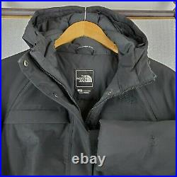 THE NORTH FACE Size Small Womens Goose Down HyVent Hooded Black Jacket Parka