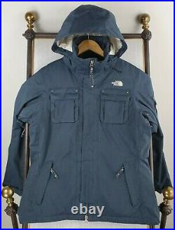 THE NORTH FACE Size Small Womens HyVent Hooded Winter Ski Jacket Coat White