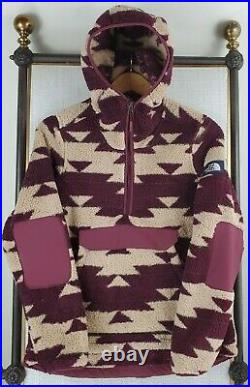 THE NORTH FACE Small Womens Aztec Southwest Khamfire Hooded Soft Sherpa Jacket