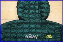 THE NORTH FACE THERMOBALL HOODIE lightweight MEN'S GARDEN GREEN JACKET L