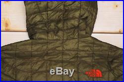 THE NORTH FACE THERMOBALL HOODIE lightweight MEN'S G. I. GREEN JACKET S