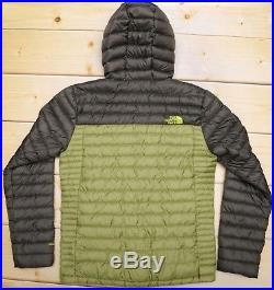 THE NORTH FACE TONNERRO HOODIE 700 DOWN insulated MEN'S GREEN JACKET size S