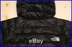 THE NORTH FACE TREVAIL HOODIE 800 DOWN insulated MEN'S BLACK PUFFER JACKET L