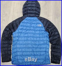 THE NORTH FACE TREVAIL HOODIE NAVY BLUE DOWN insulated MEN'S PUFFER JACKET M