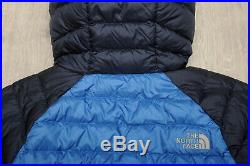 THE NORTH FACE TREVAIL HOODIE NAVY BLUE DOWN insulated MEN'S PUFFER JACKET M