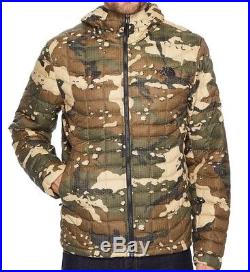 THE NORTH FACE Thermoball Hoodie Mens Large Olive Green Camo Jacket NEW $220