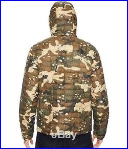 THE NORTH FACE Thermoball Hoodie Mens Large Olive Green Camo Jacket NEW $220