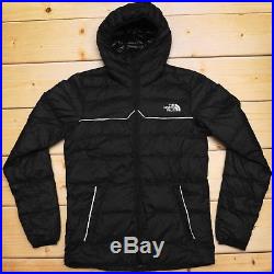 THE NORTH FACE WEST PEAK 700 DOWN insulated MEN'S BLACK PUFFER HOODIE JACKET S