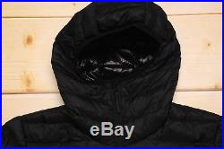 THE NORTH FACE WEST PEAK 700 DOWN insulated MEN'S BLACK PUFFER HOODIE JACKET S