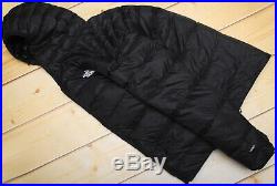 THE NORTH FACE WEST PEAK HOODIE 700 DOWN insulated MEN'S BLACK PUFFER JACKET L