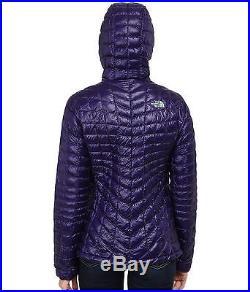 The North Face Womens Thermoball Hoodie Hooded Jacket Purple Size L New