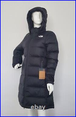 THE NORTH FACE WOMEN METRO 3 PARKA DOWN WINTER HOODIE PUFFER COAT Black size M