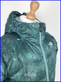 THE NORTH FACE Womens 600 Down Coat Hooded Puffer TNF Small S Green