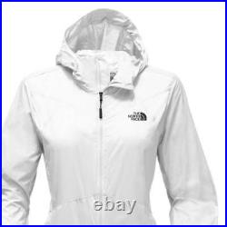THE NORTH FACE Womens Flyweight Hoodie, White, Large