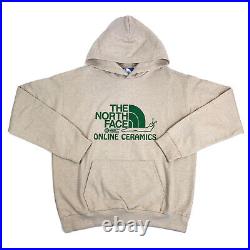 THE NORTH FACE x ONLINE CERAMICS PRINTED BEIGE OVERSIZED HOODIE