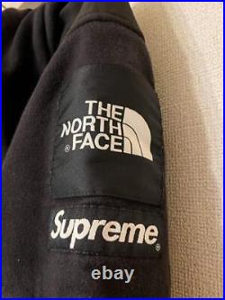 THE NORTH FACE x SUPREME 16SS Sweat Hoodie Parka Black Size-S Used from Japan