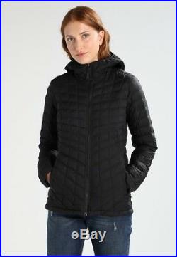 The NORTH FACE Thermoball Black Hooded Jacket Medium Ladies Woman BNWT Insulated