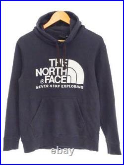 The North Face 18Aw Logo Hoodie Logo HoodieS Navy Cotton Fashion parka