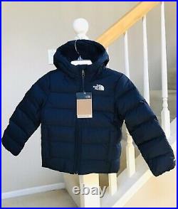 The North Face Big Boys Youth moondoggy Hoodie Down Jacket Size 6 XS Extra Small