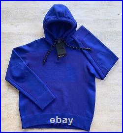 The North Face Black Series Engineered-Knit Hoodie Quarter 1/4 Zip TNF Blue sz S