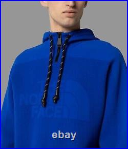 The North Face Black Series Engineered-Knit Hoodie Quarter 1/4 Zip TNF Blue sz S