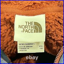The North Face Campshire Fleece Pullover Hoodie Jacket XXL 2XL Red Orange New