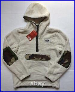 The North Face Campshire Mens Pullover Jacket Sherpa Fleece Hoodie Sz Small