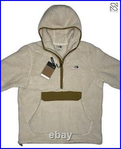 The North Face Campshire Sherpa Fleece Pullover Hoodie Beige Men's $149