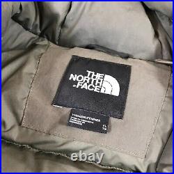 The North Face Coat Women's Extra Large Parka Green Fur Hoodie Jacket Down 550