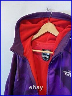 The North Face Cryptic Series TNF APEX Hoodie Sweatshirt Purple Full Zip Medium