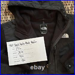 The North Face Denali Hoodie Full Zip Vented Hooded Fleece Jacket Black Medium M