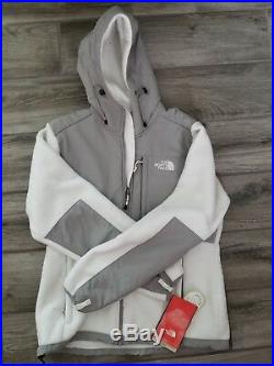 The North Face Denali Hoodie TNF White/Metallic Silver M NWT msrp $199 women