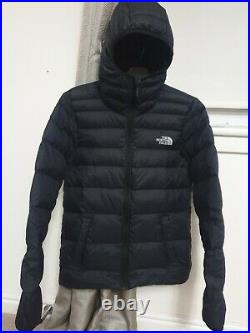 The North Face Down Insulated Hoodie Winter Jacket Top Size Men Small Chest 38
